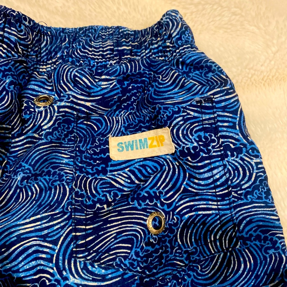 Boys 3T boxer-style SwimZip swim trunks Matching family wear